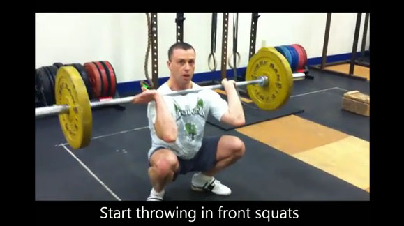 Power Clean + Squat Clean 1-1-1-1 & FT: Rows, Air Squats and Power
