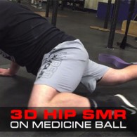 3D Hip SMR On Medicine Ball